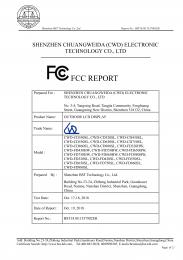 檢測報告 FCC